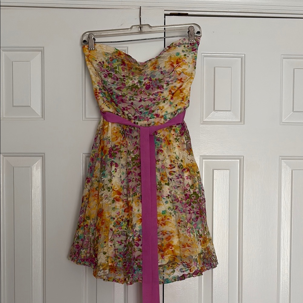 As U Wish Floral Lace Dress
